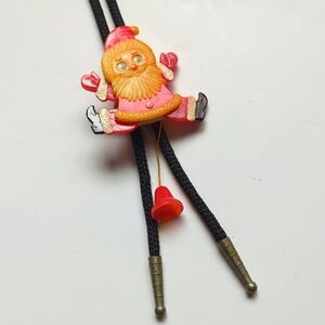 Vintage Santa Claus With Bell Sliding Bolero Tie